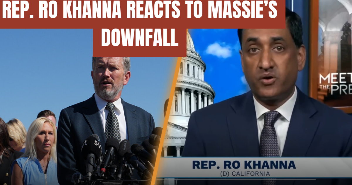 Representative Ro Khanna discusses the political implications of Thomas Massie's recent controversies, highlighting key issues in a televised interview.