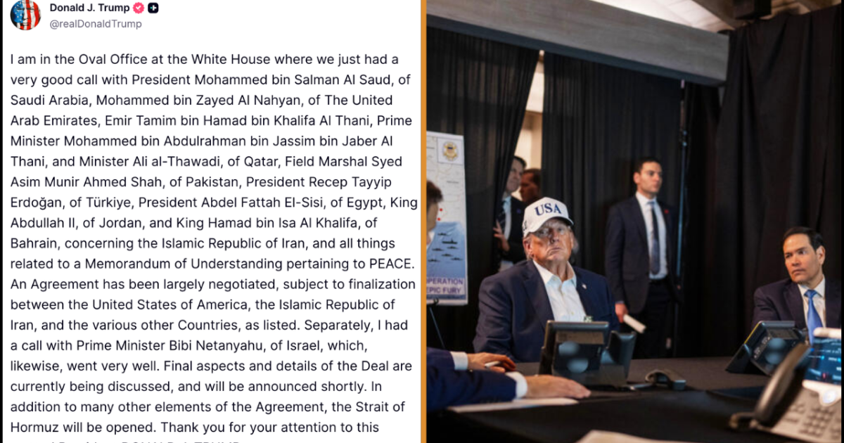 Donald Trump in the Oval Office discussing international agreements with Middle Eastern leaders, emphasizing peace negotiations and collaboration between the U.S. and various countries.