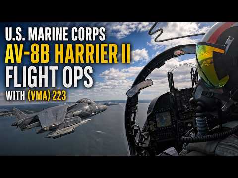 U.S. Marine Corps AV-8B Harrier II Flight Ops with (VMA) 223 thumbnail